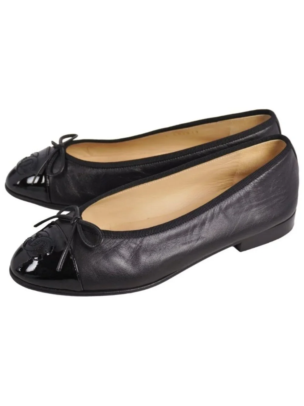 Chanel Pumps Ballerina Ribbon Cocoma Flat
